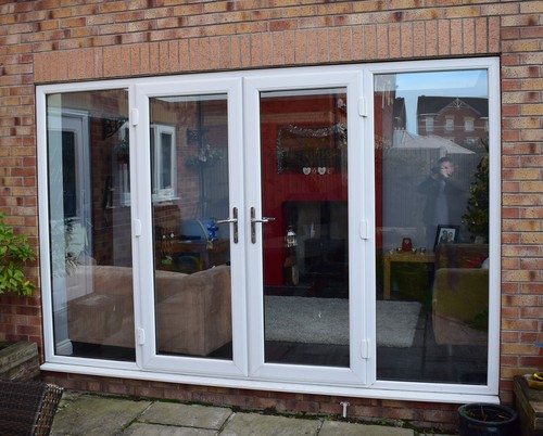 White bespoke upvc french - bespoke,