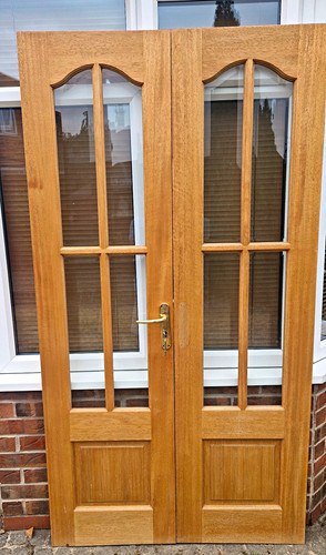Wooden double french door - wooden,