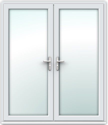 White french doors - white,
