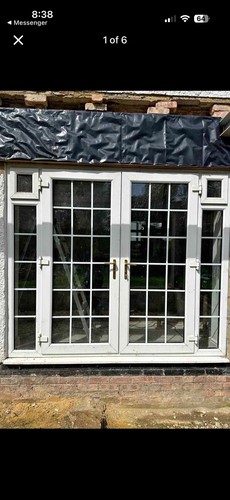 Upvc french doors - french, side