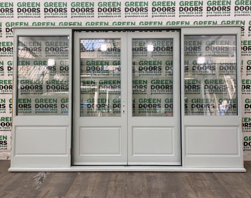 Half panel french doors barn - panel,