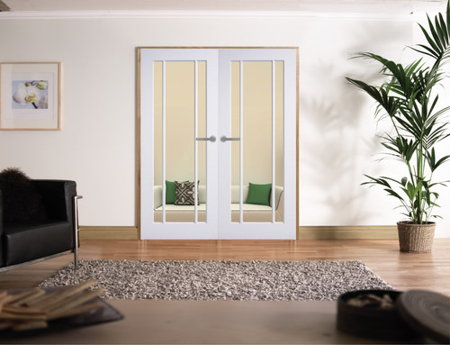White langdale rebated pair - white,