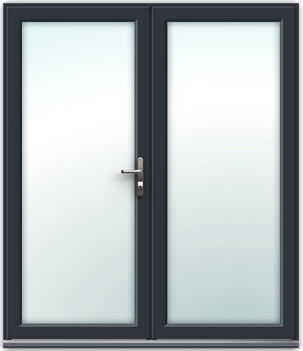 Grey upvc french - grey,