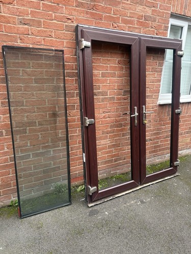 Rosewood pvc french doors - french,