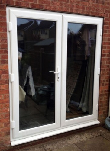 White upvc french doors - doors, /