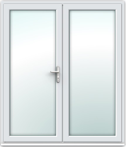 White french patio door 1790mm - white,