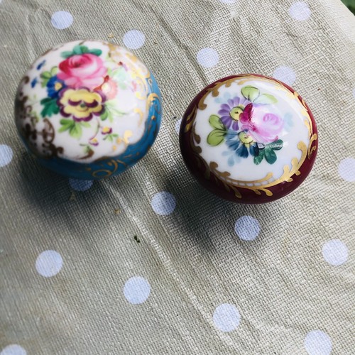 Two antique french porcelain - two,