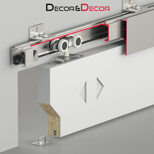 Sliding door track kit - sliding, top