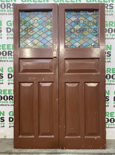 Stained glass french - stained, doors