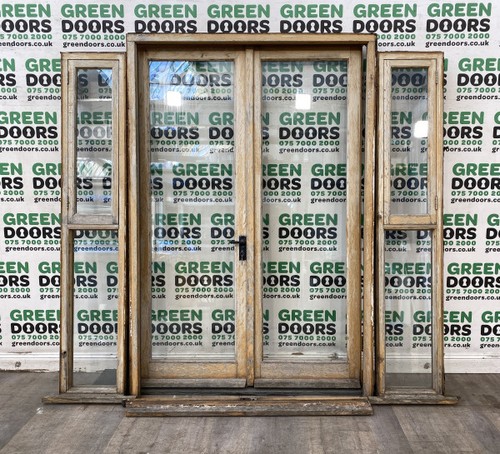 Solid oak french doors with - oak,